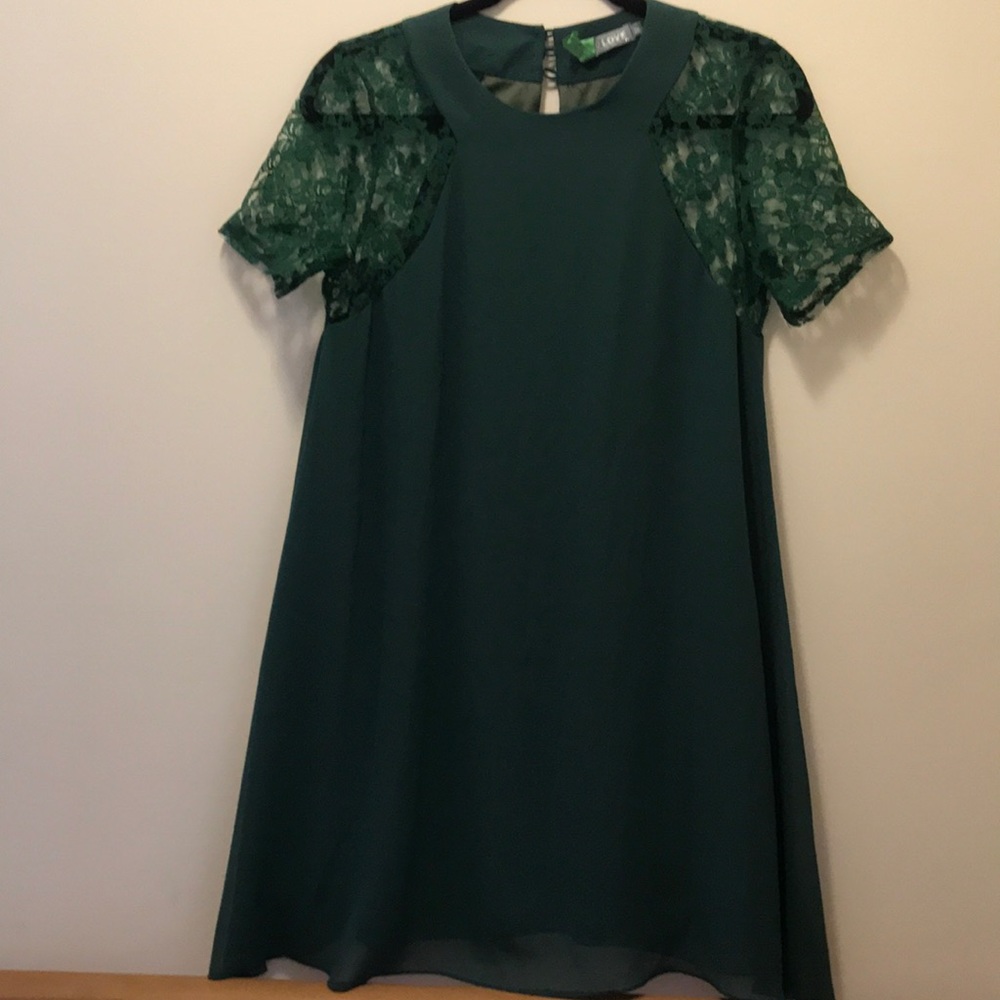 Green holiday dress